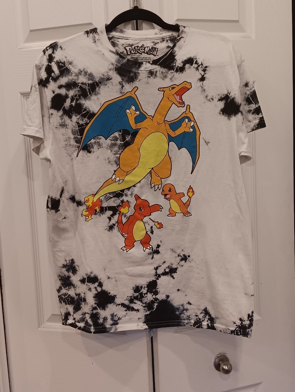 Unisex Kids Or Adult Pokemon Charizard Evolution Tie-Dye T Shirt Size M